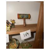 Antique New Years metal noise maker