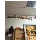 Vintage wooden Disney wall train
