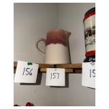 Vintage Stoneware drip glaze pitcher