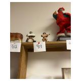 Pair of vintage porcelain clowns