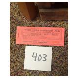 Vintage NOS White Swan amusement park ticket book