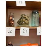 Vintage brass ship doorstop / bookend