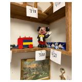 Vintage small cast iron Mickey Mouse bank / 8 inch