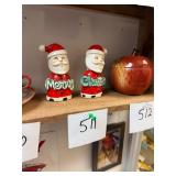 Vintage Santa S+P shakers / Japan, no C/C
