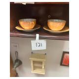 Pair of Czechoslovakia cups + saucers