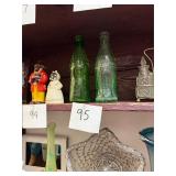 Pair of vintage soda bottles