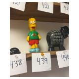 Vintage ceramic Bart Simpson figurine / no C/C