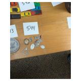 Lot of religious pendants + jewelry / some silver