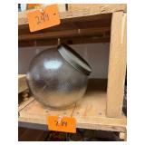 Vintage Textured Glass Store Jar