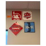 Vintage Railroad Metal Signs