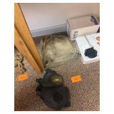 Vtg Military Gas Mask w/ Canvas Bag