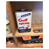 Vtg Gulf Spray Insecticide Tin