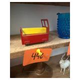 Vintage Pressed Steel Toy Train Car