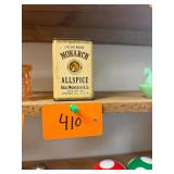 Vtg Monarch Allspice Tin