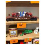 Lionel Flatcar w/ Case IH Tractors