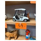 Vtg Metal Golf Cart Model