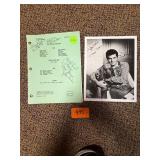Vtg The Beverly Hillbillies Script & Signed Photo