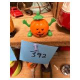 Vintage Plastic Pumpkin Wind-Up Toy
