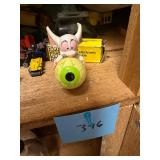 Vintage Creature On Eyeball Figurine