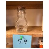 Vtg Glass Bear Jar