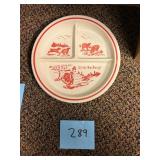 Vintage Little Bo Peep Divided Plate