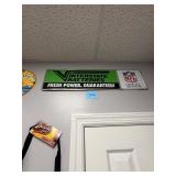 Interstate Batteries NFL Sponsor Metal Sign