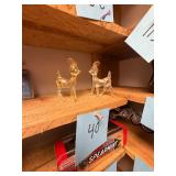 Vintage Lucite Deer Figurines