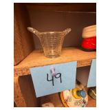 Vintage Pressed Glass Basket