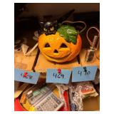 Vintage RB Japan Halloween Cat Lamp
