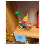 Vintage Tin Wind-Up Rabbit Toy