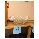 Vintage Fenton Opalescent Glass Bowl
