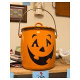 Vintage Halloween Jack-O-Lantern Pail