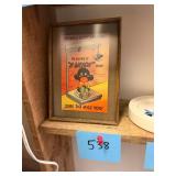Vintage Framed Black Americana Postcard