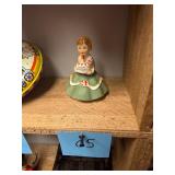 Vintage Ceramic Birthday Girl Figurine