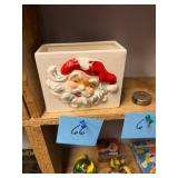 Vintage Ceramic Santa Planter