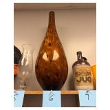 Vintage 22 inch Art Glass Vase