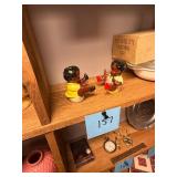 Vintage Black Americana S+P Shakers
