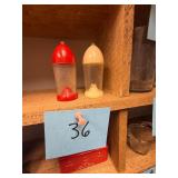 Vtg Plastic Salt And Pepper Shakers