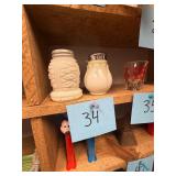 Vtg Milk Glass Salt And Pepper Shakers