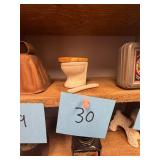 Vtg Ceramic Toilet Figurine Japan