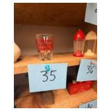 Vtg Cherokee Trading Post Shot Glass