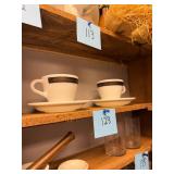 Vintage Pyrex Tableware Cups And Saucers