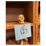 Vintage Skull Figurine