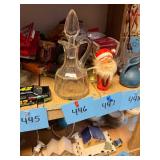 Vtg Clear Glass Cruet