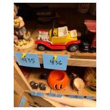 Vtg Die-Cast Metal Roadster Toy Car