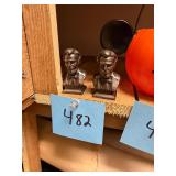 Vintage Abraham Lincoln Bust Shakers