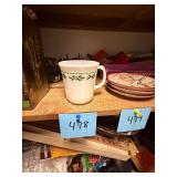 Vintage Corning Milk Glass Holly Mug