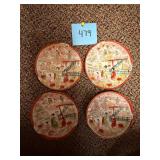 Vintage Japanese Porcelain Plates