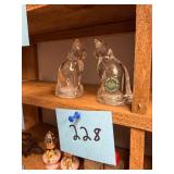 Vtg Lenox Fine Crystal Cat Figurines