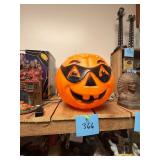 Vintage Blow Mold Pumpkin Masked